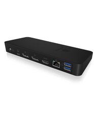 Dakša Icy Box IB-DK2405-C USB 3.2 Gen 1 (3.1 Gen 1), Type-C цена и информация | Адаптеры и USB разветвители | 220.lv