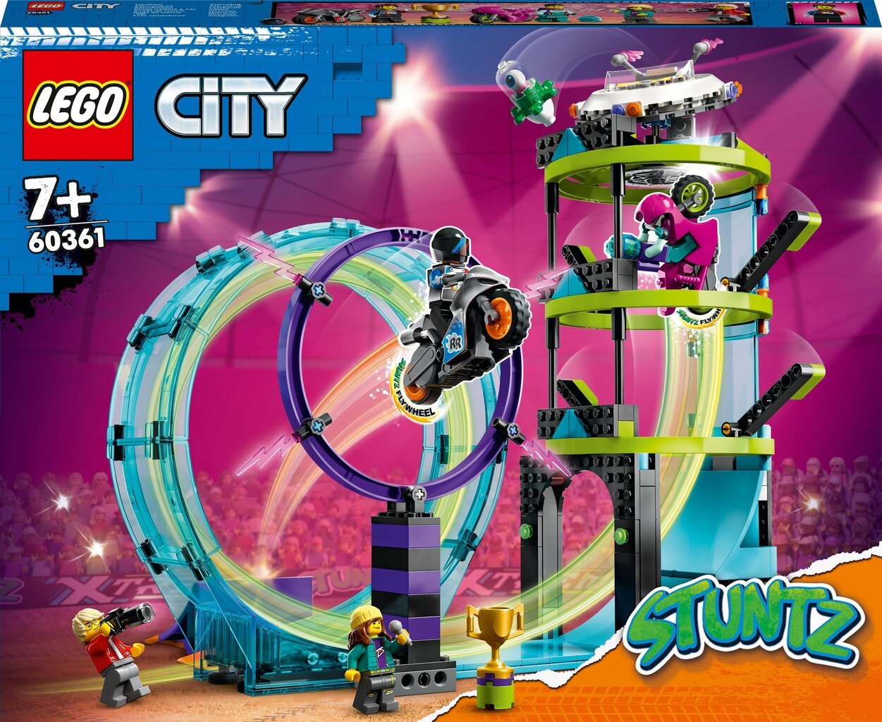 60361 LEGO® City: Абсолютное испытание трюков на мотоциклах цена | 220.lv