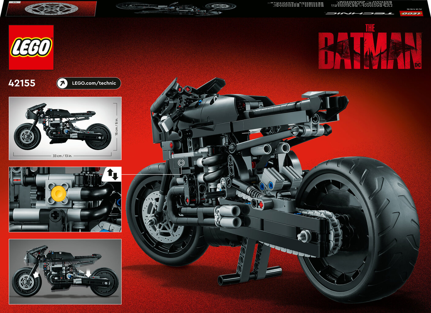 42155 LEGO® Technic THE BATMAN – BATCYCLE цена и информация | Konstruktori | 220.lv