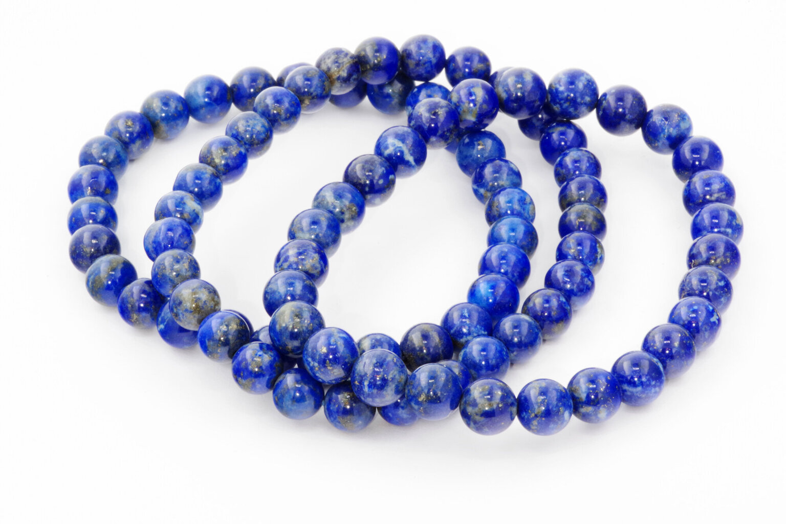 Lapis lazuli rokassprādze 6mm cena un informācija | Rokassprādzes | 220.lv