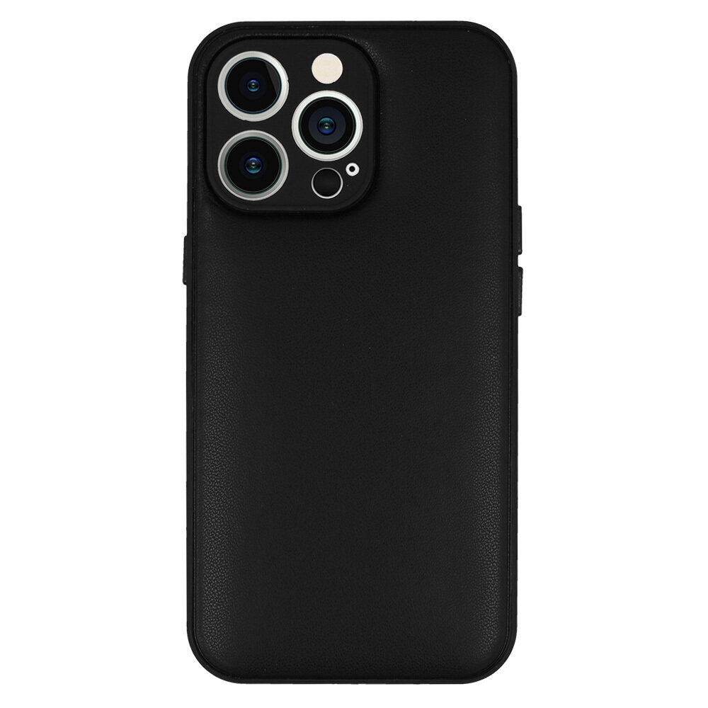 Vāciņš Leather 3D - iPhone 12 D1, melns цена и информация | Telefonu vāciņi, maciņi | 220.lv
