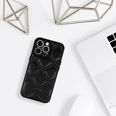 Vāciņš Leather 3D - iPhone X / XS D3, melns cena un informācija | Telefonu vāciņi, maciņi | 220.lv