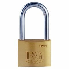 Piekaramā atslēga ar slēdzeni IFAM K25AL Misiņš Garums (2,5 cm) cena un informācija | Durvju slēdzenes | 220.lv