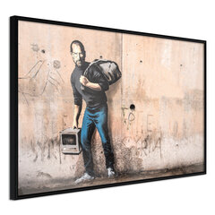 Plakāts Banksy: The Son of a Migrant from Syria, Melnais rāmis, 90x60 cena un informācija | Gleznas | 220.lv