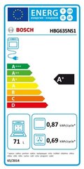 Cepeškrāsns BOSCH HBG635NS1 71 L 3650W A+ cena un informācija | Cepeškrāsnis | 220.lv