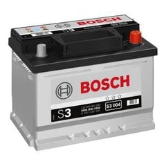 Startera akumulatoru baterija Bosch S3004, 12V 53Ah 500A B13 Svina skābes akumulators cena un informācija | Bosch Akumulatori, lādētāji | 220.lv