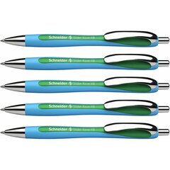 Ручка Schneider Slider Rave XB, зеленая, 5 шт. цена и информация | Письменные принадлежности | 220.lv