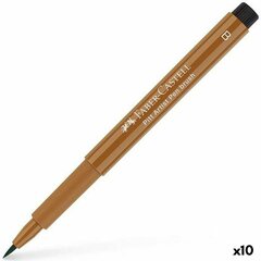 Marķieris Faber-Castell Pitt Artist Brūns 10 gb. cena un informācija | Modelēšanas un zīmēšanas piederumi | 220.lv