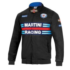Jaka Pieaugušajiem Sparco Martini Racing Melns M 12129681 cena un informācija | Vīriešu virsjakas | 220.lv