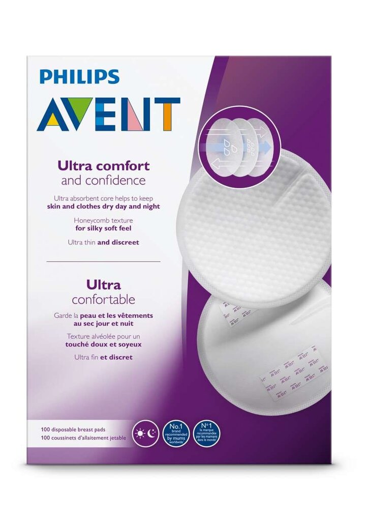 Philips Avent Ultra Comfort Art.SCF254/24 Vienreizējie dienas krūštura ieliktņi (24 gab.) 2000001038116 cena un informācija | Higiēnas preces māmiņām | 220.lv