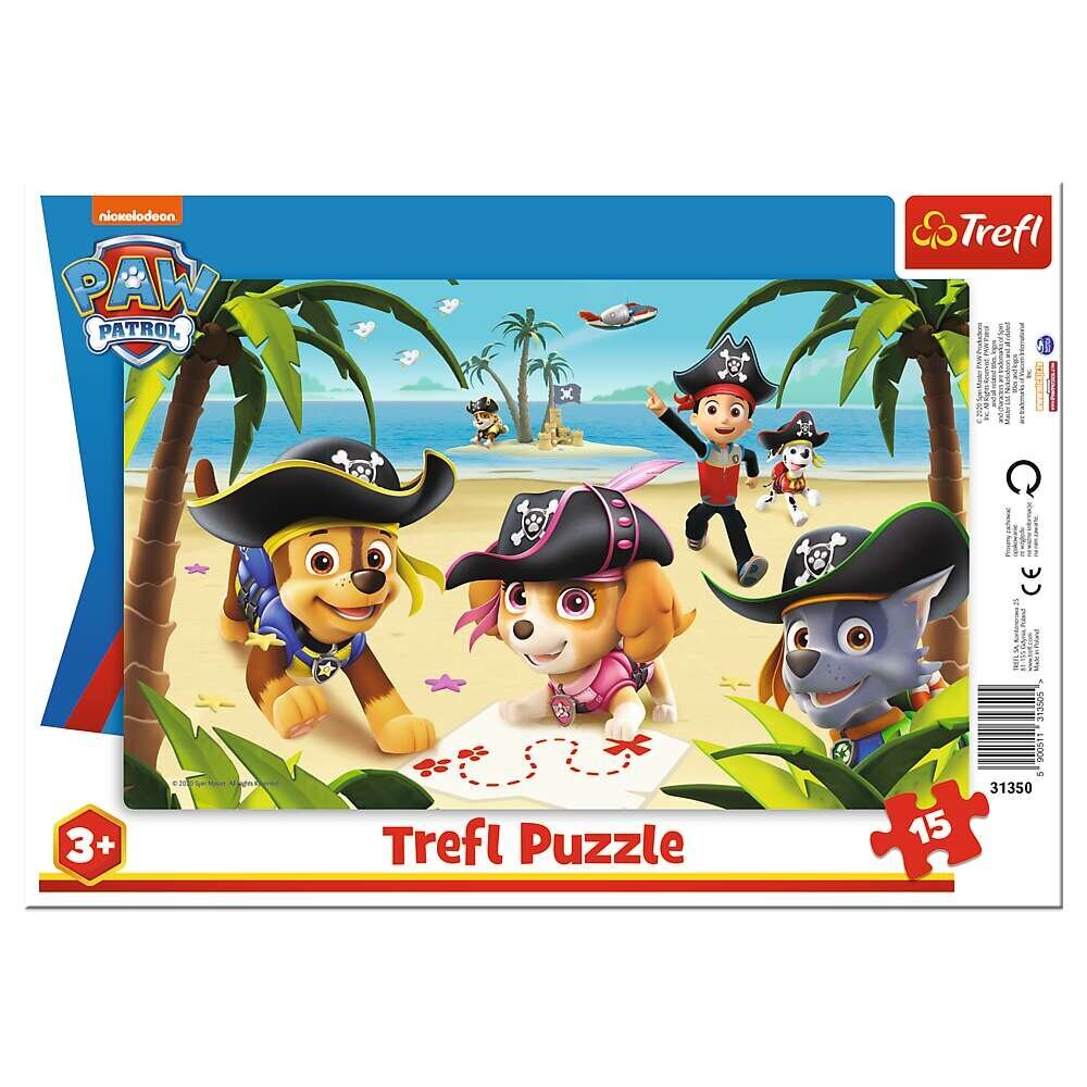 Trefl Paw Patrol Art.129112 Puzle,15 gab cena un informācija | Puzles, 3D puzles | 220.lv