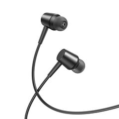 XO wired earphones EP57 jack 3,5mm black цена и информация | Наушники с микрофоном Asus H1 Wireless Чёрный | 220.lv