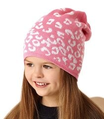AJS mazuļa cepure 346152 01, rozātest 346152*01-52/56 cena un informācija | Cepures, cimdi, šalles meitenēm | 220.lv
