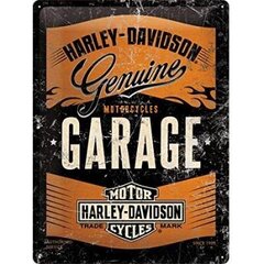 Nostalgic art Harley-Davidson Garage alvas zīme, 30x40 cm cena un informācija | Interjera priekšmeti | 220.lv