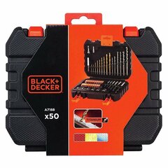 ΣΕΤ 50 ΤΕΜ BLACK - DECKER ΤΡΥΠΑΝΙΑ ΤΙΤΑΝΙΟΥ ΞΥΛΟΥ ΔΟΜ.ΥΛΙΚΩΝ - ΜΥΤΕΣ + ΚΑΡΥΔΑΚΙΑ A7188 cena un informācija | Black & Decker Mājai un remontam | 220.lv