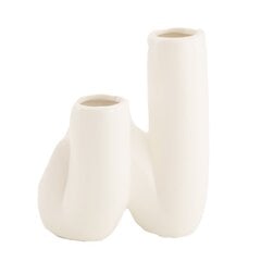 Vāze porcelāna 12,5cm balta cena un informācija | Vāzes | 220.lv