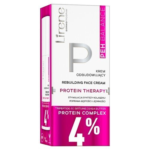 Atjaunojošs sejas krēms Lirene Peh Balance Protein Therapy, 40 ml cena un informācija | Sejas krēmi | 220.lv