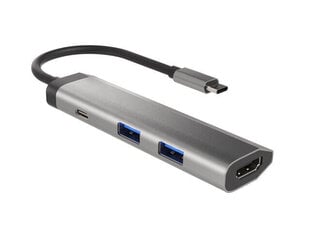 Adapteris Natec Multi-Port Fowler Slim, USB Type-C цена и информация | Адаптеры и USB разветвители | 220.lv