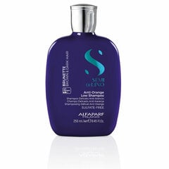 Alfaparf Milano Semi Di Lino neitralizējošais šampūns oranžiem toņiem 250 ml, tumšiem matiem cena un informācija | Šampūni | 220.lv