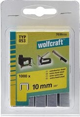 Skavas Wolfcraft 7036000 Brezwückkletten, īpaši cietais tērauds, tips 053 10mm, 1000 gab. cena un informācija | Rokas instrumenti | 220.lv