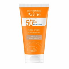 Sauļošanās krēms sejai Avene SPF 50 (50 ml) cena un informācija | Avene Smaržas, kosmētika | 220.lv