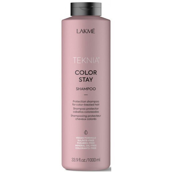 Šampūns Lakmé Teknia Hair Care Color Stay, 1000 ml cena un informācija | Šampūni | 220.lv