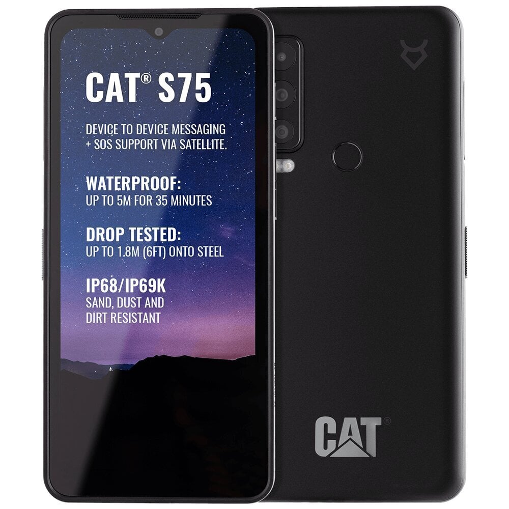 Телефон CAT S75, Dual SIM, 6/128GB CS75-DAB-ROE-NN цена | 220.lv