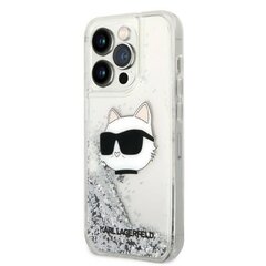 Karl Lagerfeld KLHCP14XLNHCS piemērots iPhone 14 Pro Max, caurspīdīgs cena un informācija | Telefonu vāciņi, maciņi | 220.lv