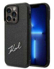 Karl Lagerfeld KLHCP14LCSSK piemērots Apple iPhone 14 Pro, melns цена и информация | Чехлы для телефонов | 220.lv