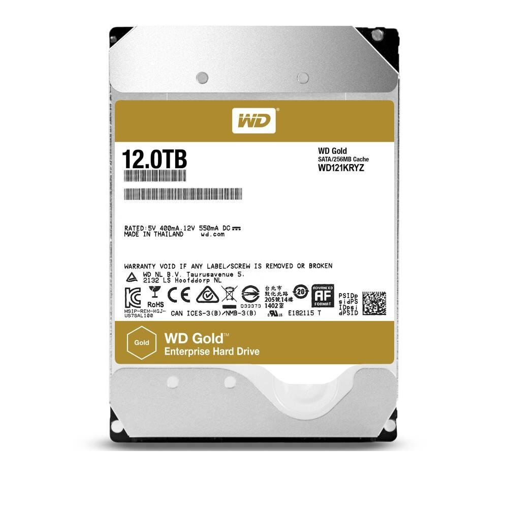 Western Digital WD Gold WD121KRYZ cena un informācija | Iekšējie cietie diski (HDD, SSD, Hybrid) | 220.lv