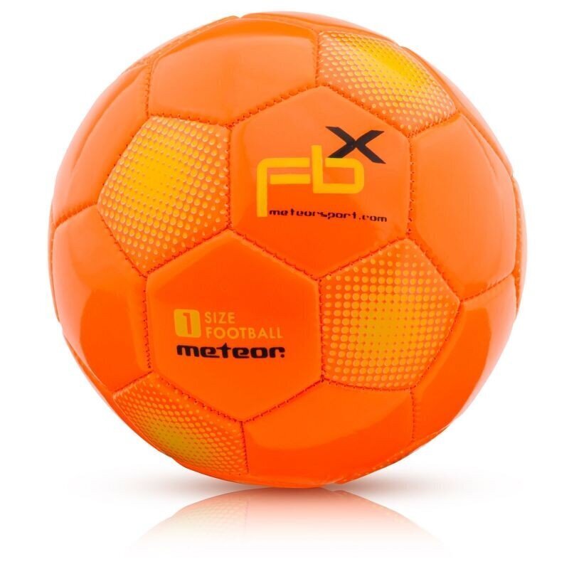 Futbola bumba Meteor FBX, 1. izmērs, oranža cena un informācija | Futbola bumbas | 220.lv