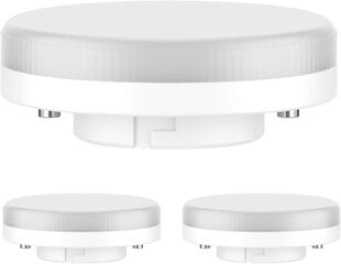 LEDSCOM.de GX53 LED lampas, silti balti (2700k), 6,2W, 509lm, 97 °, matēts, 3 gabali. cena un informācija | Iebūvējamās lampas, LED paneļi | 220.lv