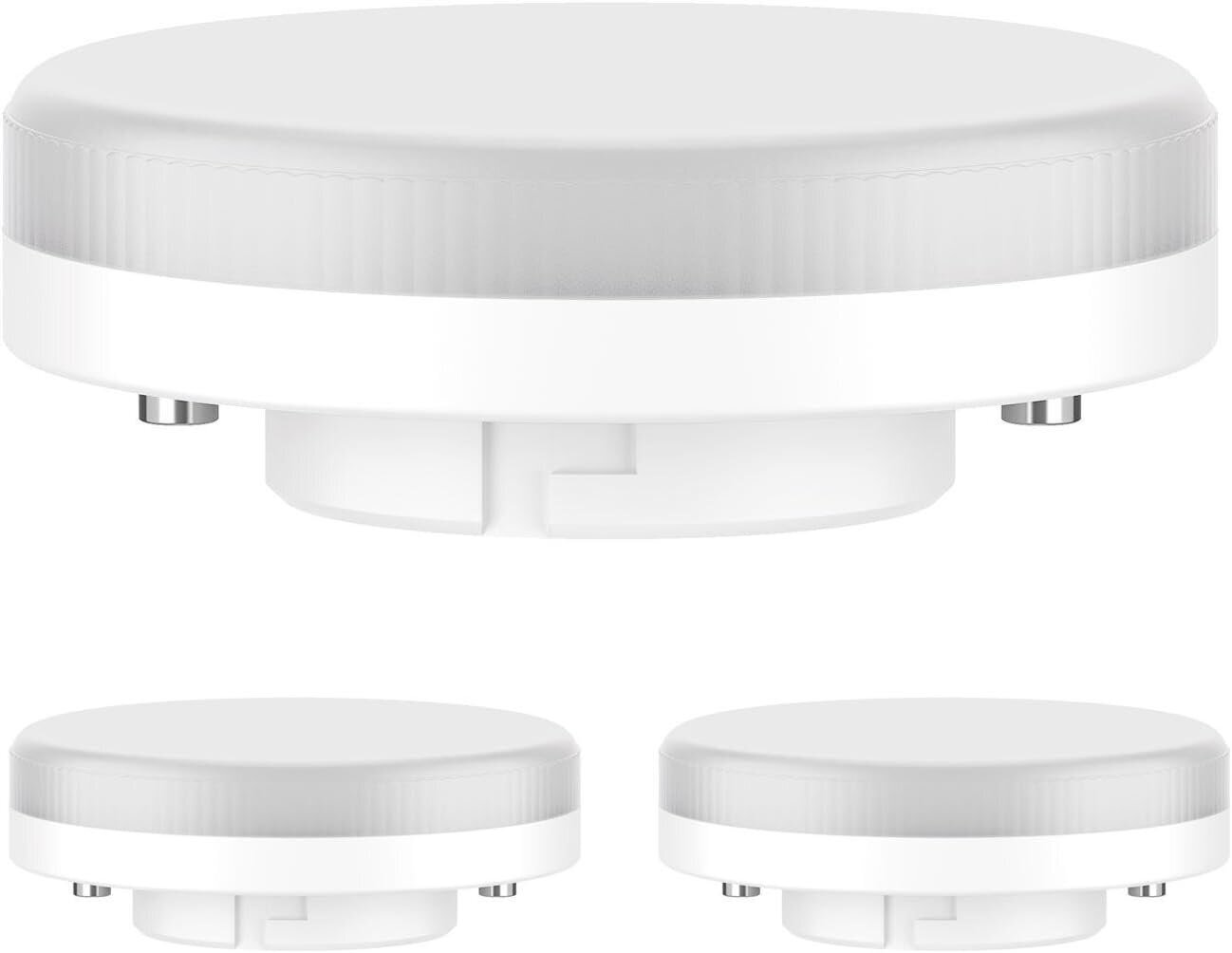 LEDSCOM.de GX53 LED lampas, silti balti (2700k), 6,2W, 509lm, 97 °, matēts, 3 gabali. цена и информация | Iebūvējamās lampas, LED paneļi | 220.lv