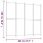 vidaXL 4-paneļu istabas aizslietnis, 200x180 cm, brūns audums cena un informācija | Aizslietņi | 220.lv