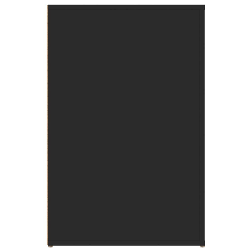 vidaXL rakstāmgalds, melns, 100x49x75 cm, inženierijas koks цена и информация | Datorgaldi, rakstāmgaldi, biroja galdi | 220.lv