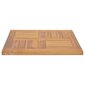 vidaXL kvadrātveida galda virsma, 50x50x2,5 cm, masīvs tīkkoks cena un informācija | Virsmas galdiem | 220.lv