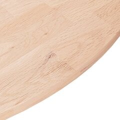 vidaXL apaļa galda virsma, Ø70x1,5 cm, neapstrādāts ozola masīvkoks цена и информация | Столешницы | 220.lv