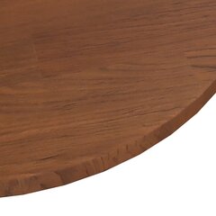 vidaXL apaļa galda virsma, tumši brūna, Ø40x1,5 cm, ozola masīvkoks цена и информация | Столешницы | 220.lv