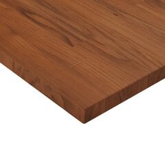 vidaXL kvadrātveida galda virsma, brūna, 70x70x2,5 cm, ozola masīvkoks cena un informācija | Virsmas galdiem | 220.lv
