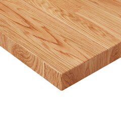 vidaXL kvadrātveida galda virsma, brūna, 70x70x4 cm, ozola masīvkoks cena un informācija | Virsmas galdiem | 220.lv