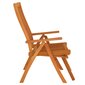 vidaXL saliekami dārza krēsli ar kāju balstu, 2 gab., eikalipta koks cena un informācija | Dārza krēsli | 220.lv