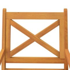 vidaXL dārza krēsli, 4 gab., akācijas masīvkoks cena un informācija | Dārza krēsli | 220.lv
