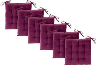 Etérea Basic Seat Cushion, подушка стула с связками,  40x40 см, Bordeauxx цена и информация | Подушки, наволочки, чехлы | 220.lv