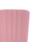 vidaXL virtuves krēsli, 2 gab., rozā samts цена и информация | Virtuves un ēdamistabas krēsli | 220.lv