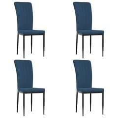 Обеденные стулья, 4 шт., белые цена и информация | Стулья для кухни и столовой | 220.lv