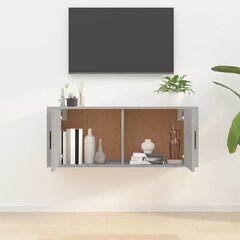 vidaXL sienas TV skapītis, betona pelēks, 100x34,5x40 cm цена и информация | Тумбы под телевизор | 220.lv