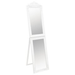 vidaXL grīdas spogulis, balts, 45x180 cm cena un informācija | Spoguļi | 220.lv