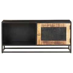 vidaXL TV skapītis, 90x30x40 cm, neapstrādāts mango koks цена и информация | Тумбы под телевизор | 220.lv