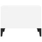 vidaXL kafijas galdiņš, balts, 60x50x36,5 cm, inženierijas koks cena un informācija | Žurnālgaldiņi | 220.lv