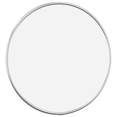 vidaXL sienas spogulis, sudraba krāsā, Ø 30 cm, apaļš cena un informācija | Spoguļi | 220.lv